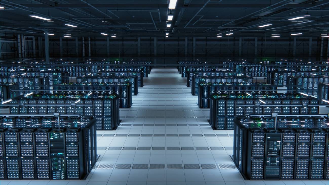A room with many computer servers
AI-generated content may be incorrect.