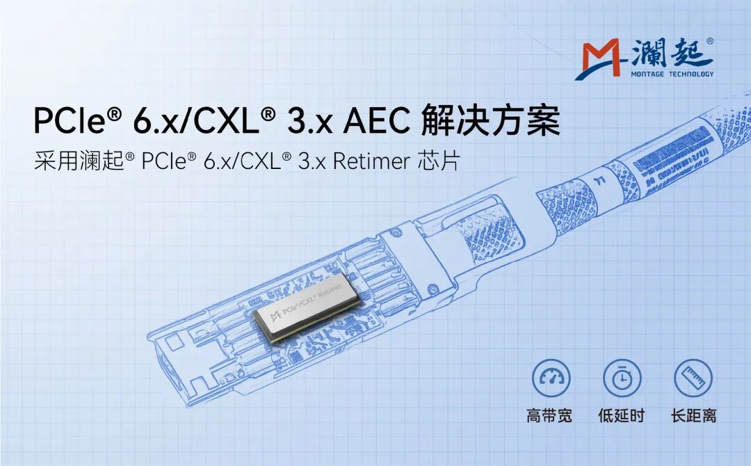 方案 | 澜起科技发布PCIe 6.x/CXL 3.x AEC解决方案,赋能新一代数据中心高效互连
