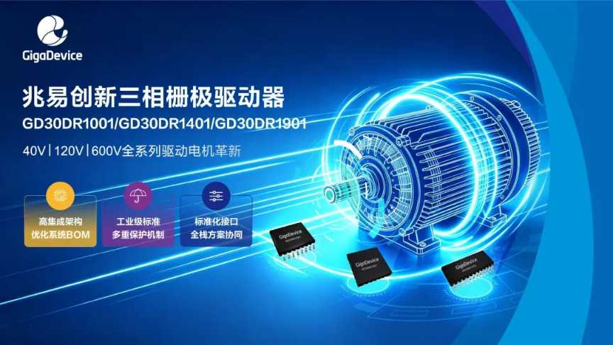 产品 | 兆易创新推出全新三相栅极驱动器，多电压平台赋能电机驱动革新