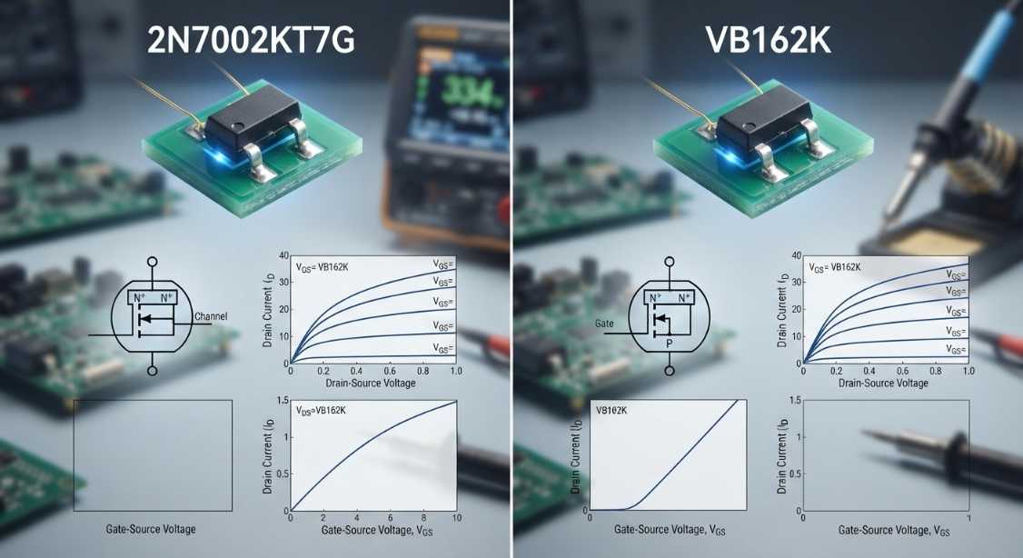 2N7002KT7G与VB162K参数对比报告